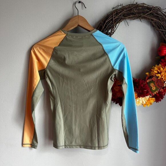 prAna Womens Baja Bound Rashguard XTRA-SMALL XS in Black Long Sleeve - Picture 4 of 8